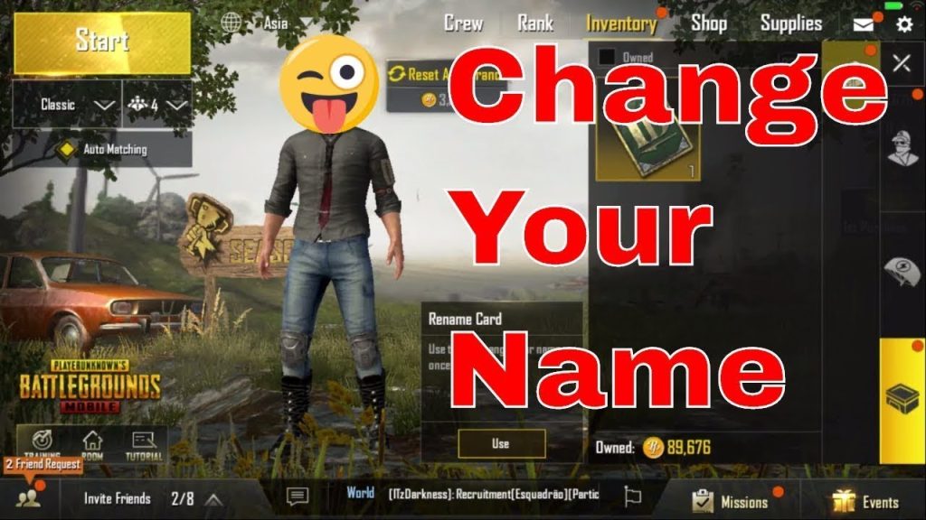 How to Change Name in Pubg